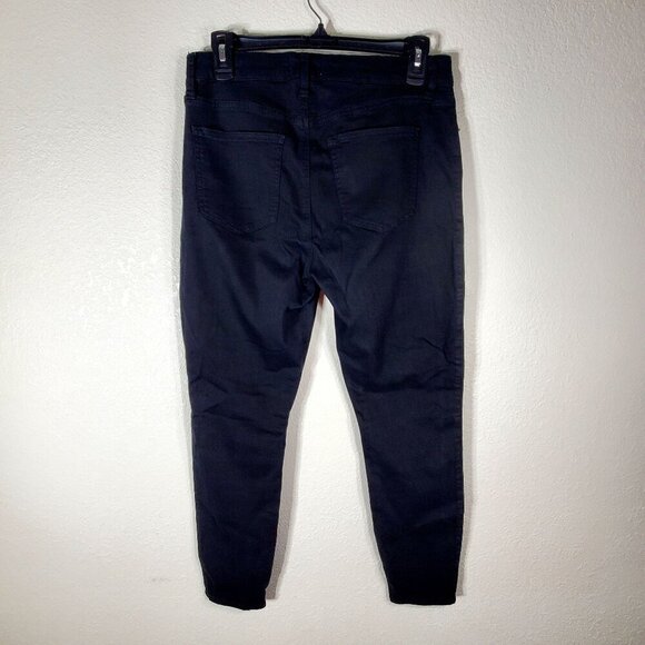 PISTOLA Womens Black Moto Skinny Pants Size 30 Cotton Blend Stretch - Picture 2 of 12